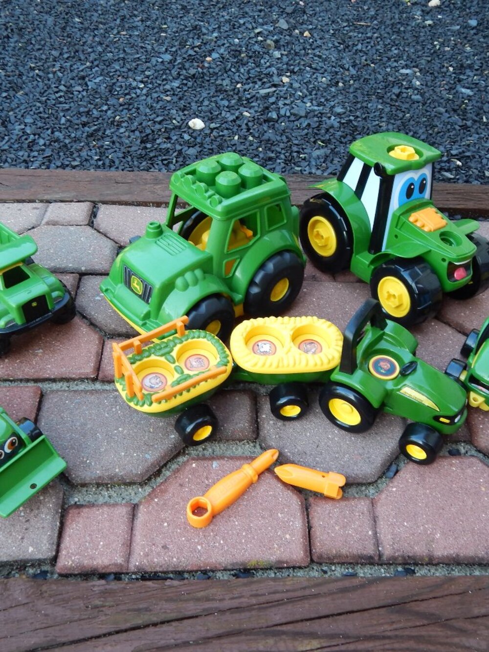 John Deere Lot of Toddler Young Boys Tractor Toys Vehicles Lot